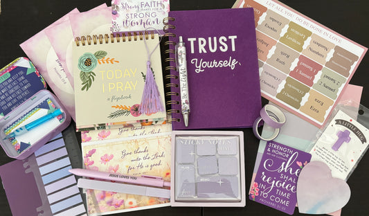 Purple “Trust Yourself” Bible Study Bundle