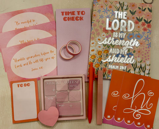 Floral/Orange Mini Bible Study Bundle