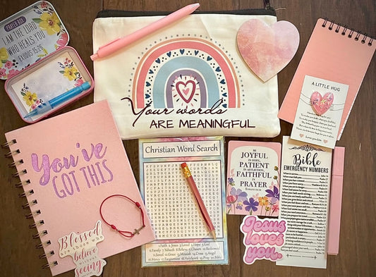Kids Pink Bible Study Goodie Bag