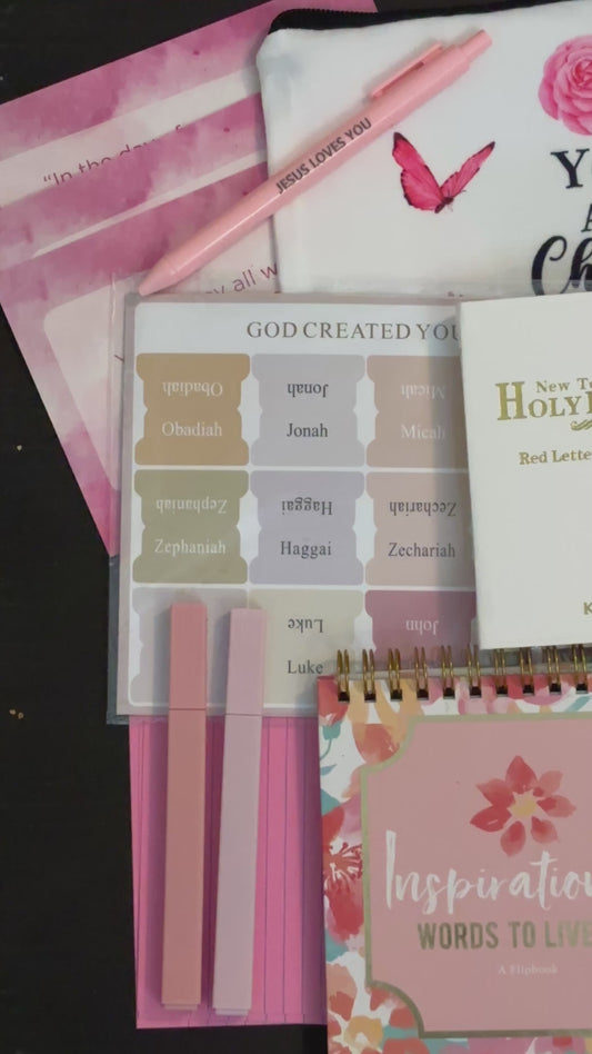 Orange/Pink Bible Study Box
